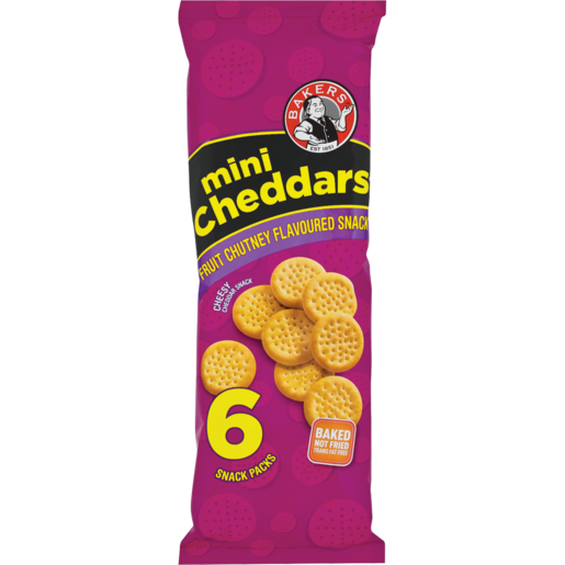 Bakers Mini Cheddars 6's
