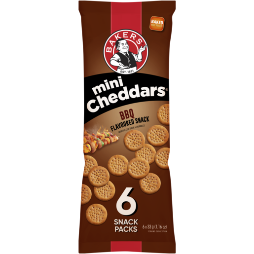 Bakers Mini Cheddars 6's