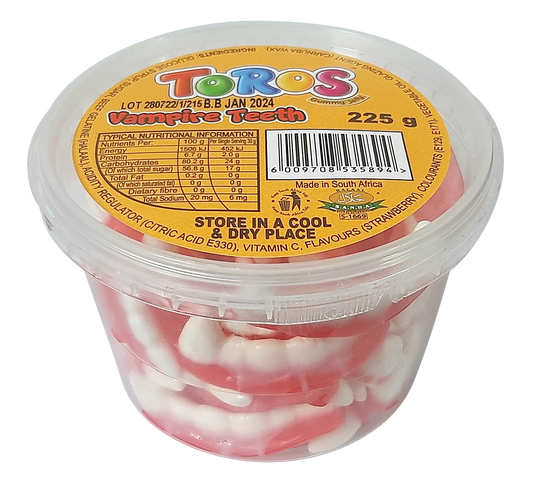 Toros Tub Vampire Teeth Gummy Jelly 225g