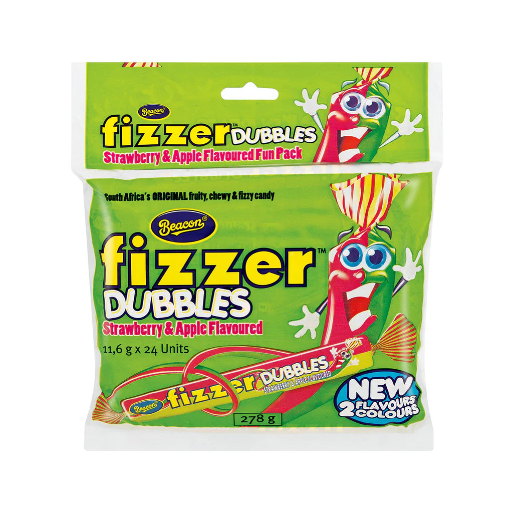 Fizzer Dubbles Strawberry & Apple Fun Pack 24's 278g
