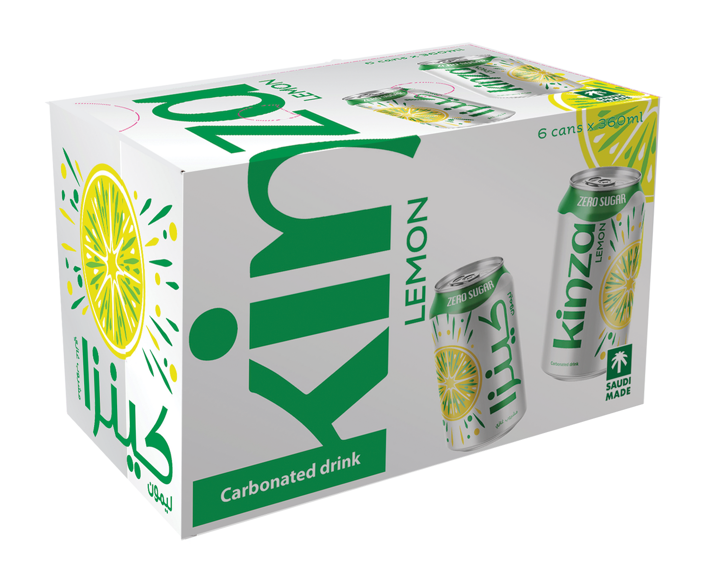Kinza Zero Lemon 360ml 6's