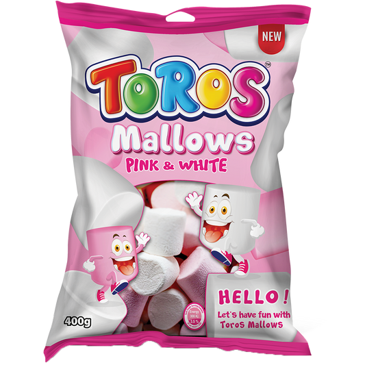 Toros Mallows 400g Pink & White