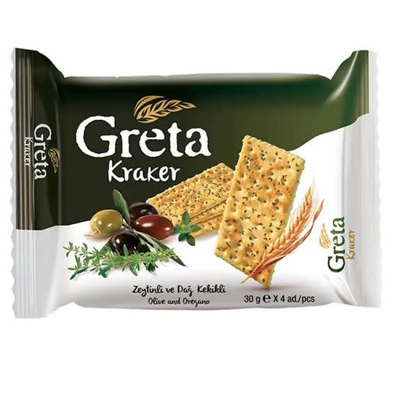 Greta Olive Oregano Crackers 30gx4
