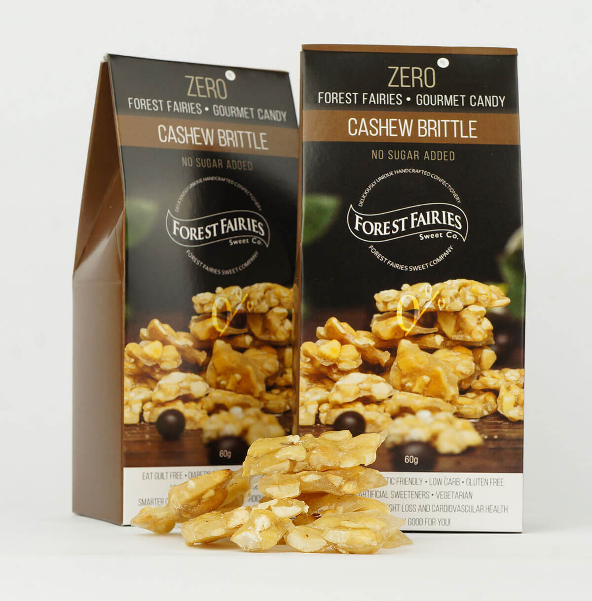 Forest Fairies Zero Cashew Brittle 60g