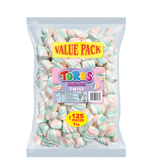 Toros Mallow Twists 1kg 65/125pcs