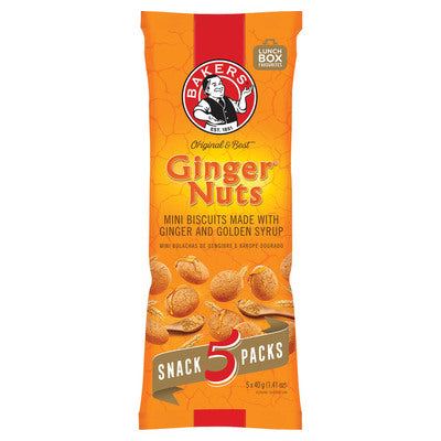 Bakers Ginger Nut Mp 40g 5s