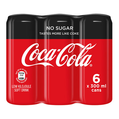 AB3 COKE ZERO CANS 300ML 6S