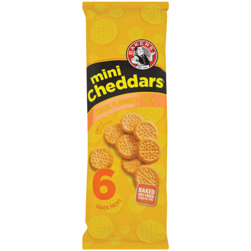 Bakers Mini Cheddars 6's