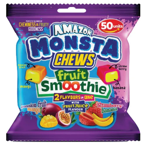 Amazon Monsta Chews 2 in 1 Fruit Smoothie 50pcs