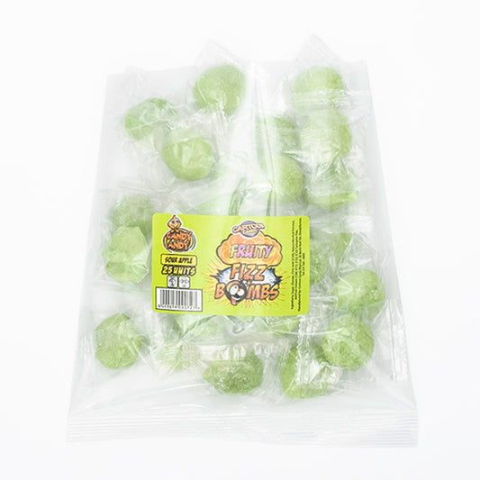 Cartoon Candy Fruity Fizz Bombs Sour Apple 25's