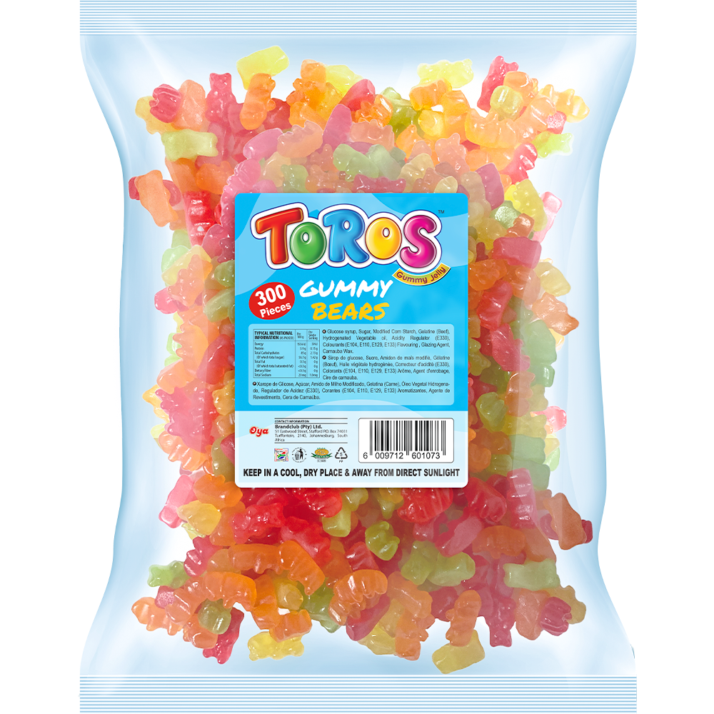 Toros Packet 300pcs Gummy Bears