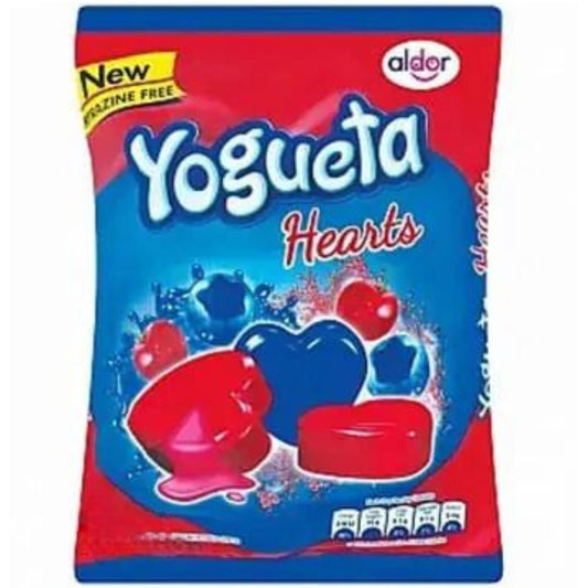 Yogueta Hearts Cherry and Blueberry Candy 50's