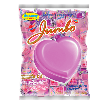 Hartbeat Love Candy Jumbo Assorted 1kg 166pc