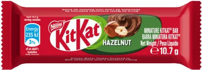 Nestle Kit Kat Miniature Hazelnut Milk Chocolate Bars 107g