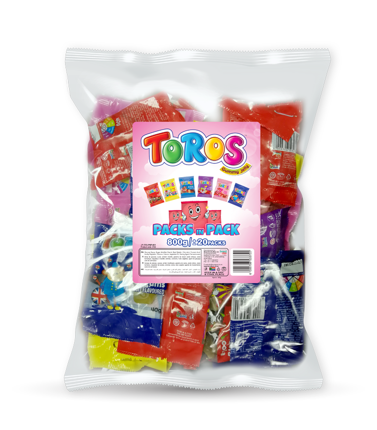 Toros Packs in a Pack 800g