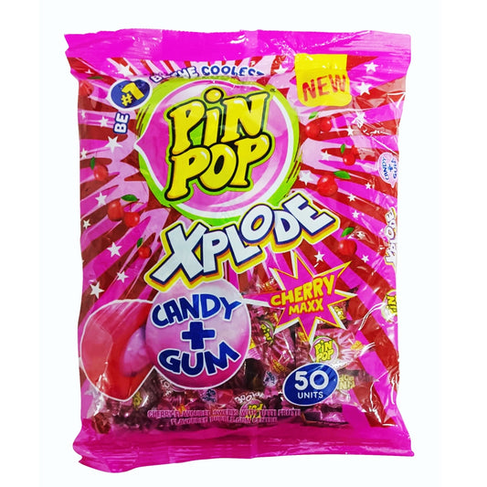 Pin Pop Xplode Candy + Gum Cherry Maxx 50's
