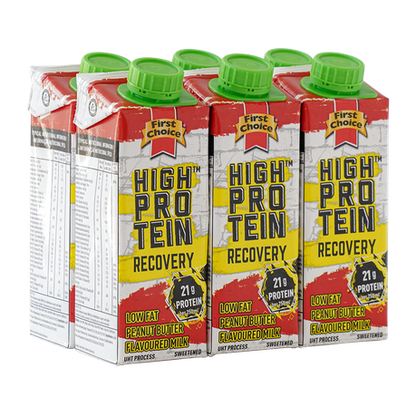 First Choice High Protein Recovery Milk- Peanut Butter 6 x 250ml