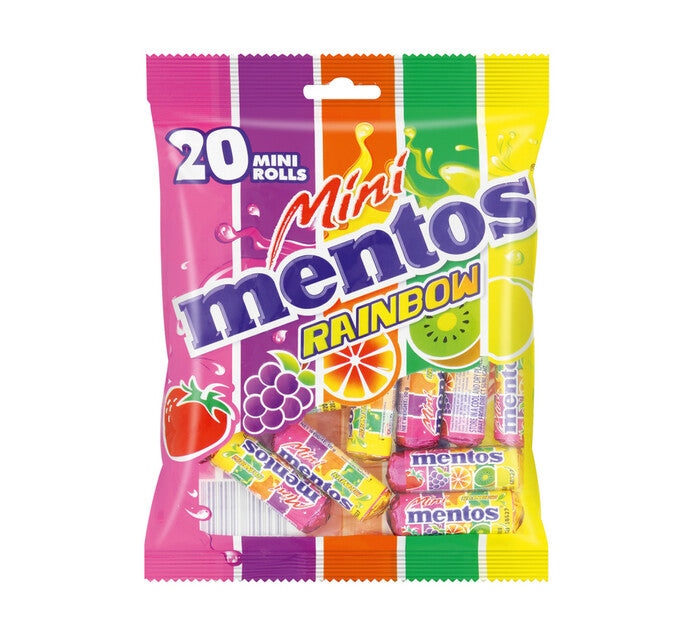 Mentos Mini Rolls Rainbow 20's#N# – DB Cash & Carry