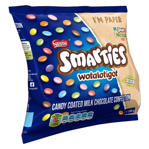 Nestle Smarties loose Candy Coated Milk Chocolate 280g