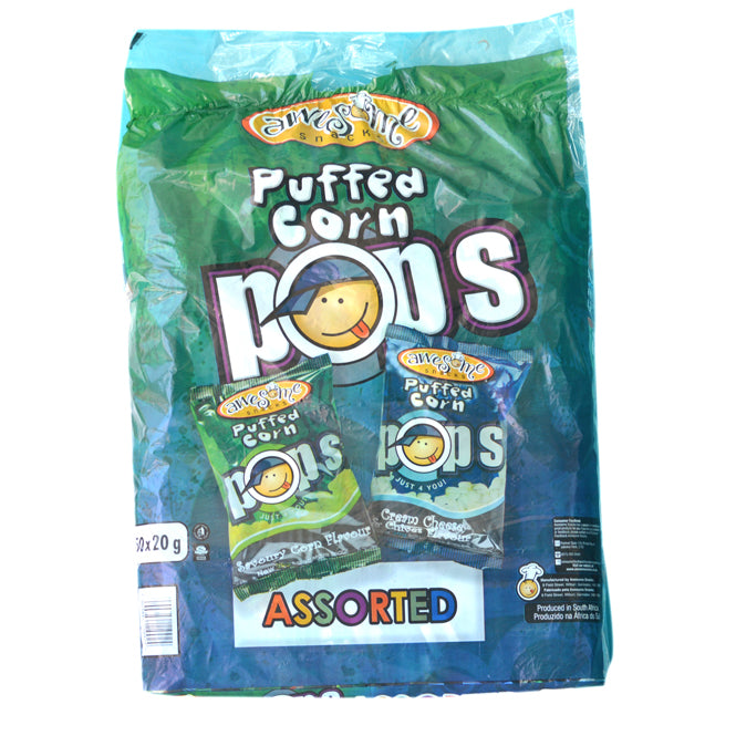 AWE PUFFED CORN POPS 20G 50S