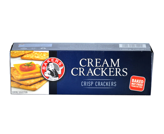 BAKERS CREAM CRACKERS 400G