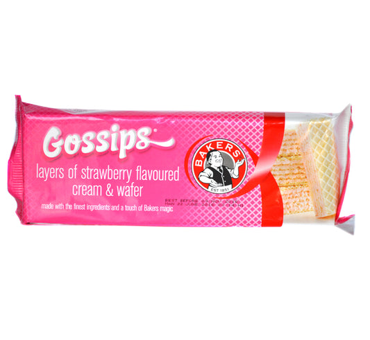 BAKERS GOSSIP STRAWBR 100G