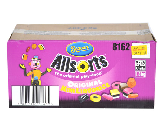 BEAC LIQ ALLSORTS MINI 75G 24S