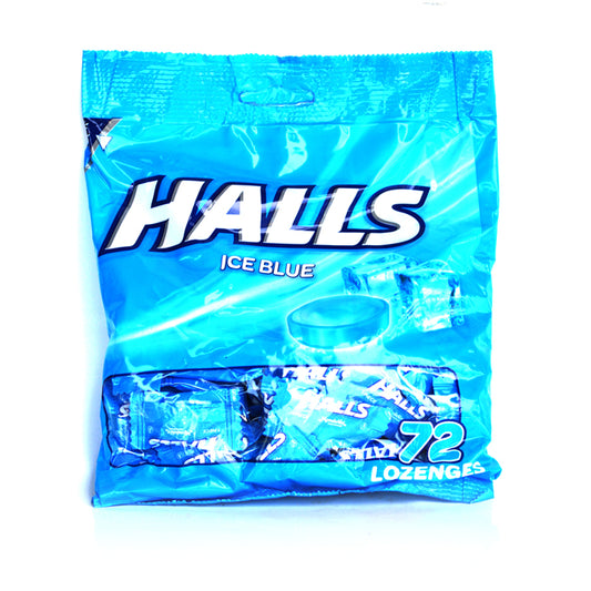 HALLS ICE BLUE 72S