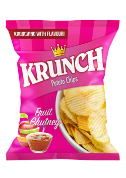 KRUNCH CHIPS F/CHUTNEY 125G