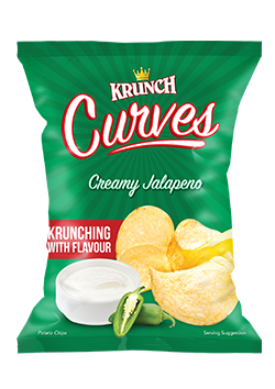 KRUNCH CURVES JALAPENO 125G