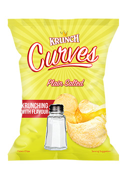 KRUNCH CURVES SALTED 125G