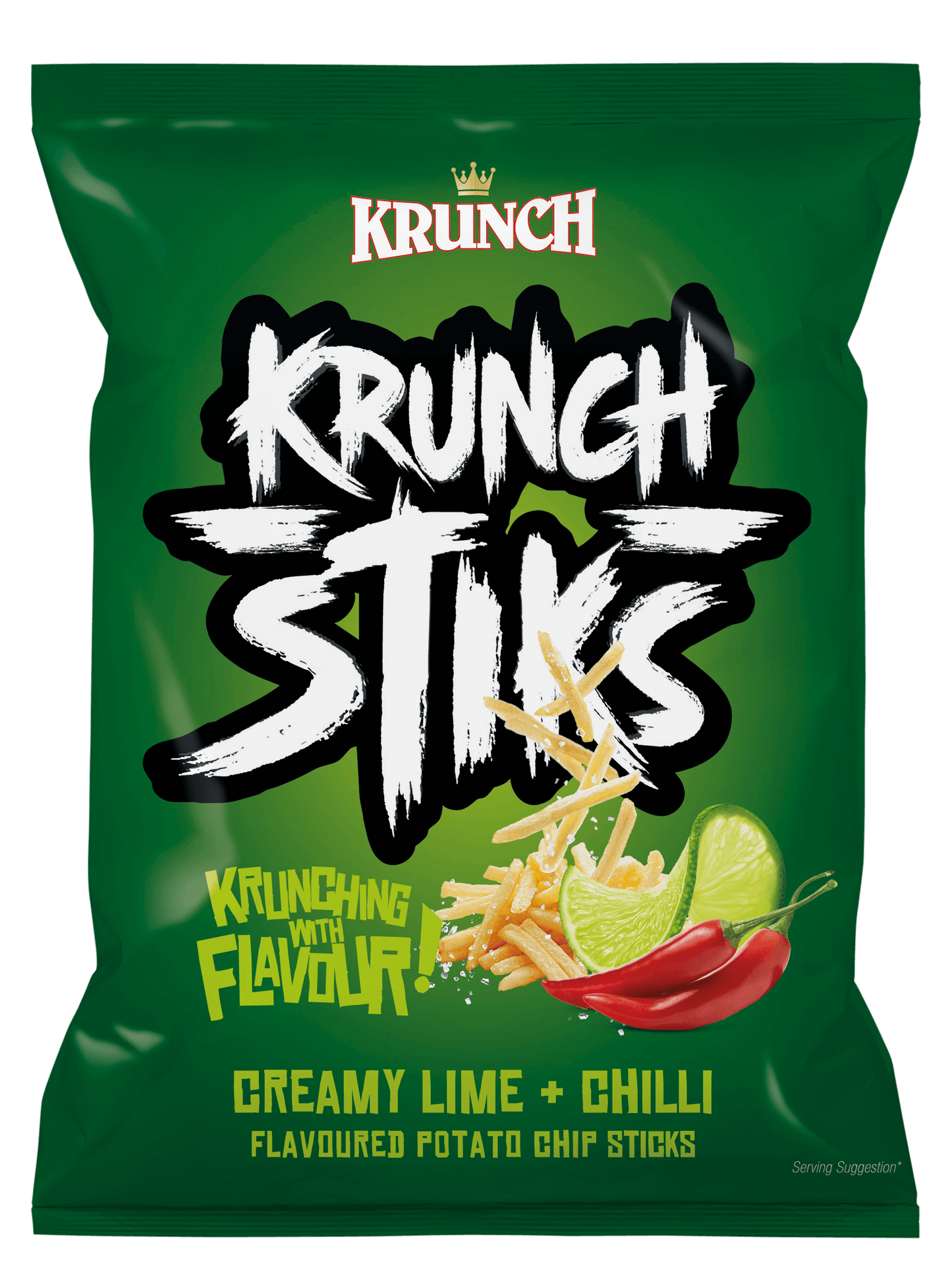 KRUNCH STIKS LIME/CHI 90G