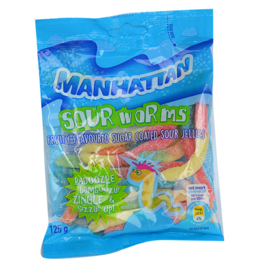 MANH SOUR WORMS 125G