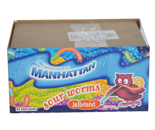 MANH SOUR WORMS 50G 24S