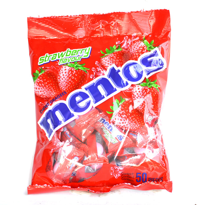 MENTOS STRAWBERRY MONO 50S