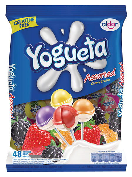 YOGUETA POPS ASST 48S