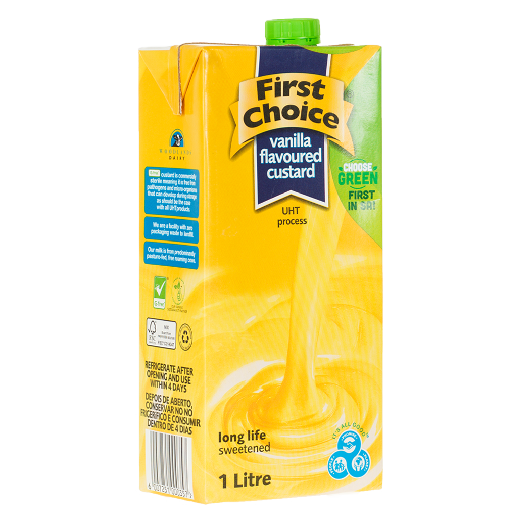 First Choice Vanilla Custard 1 Litre – DB Cash & Carry